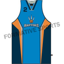 Customised Sublimated Basketball Singlets Manufacturers in Orange